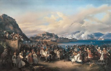 guerre - L’entrée du roi Othon de la Grèce dans Nauplia Peter von Hess guerre historique